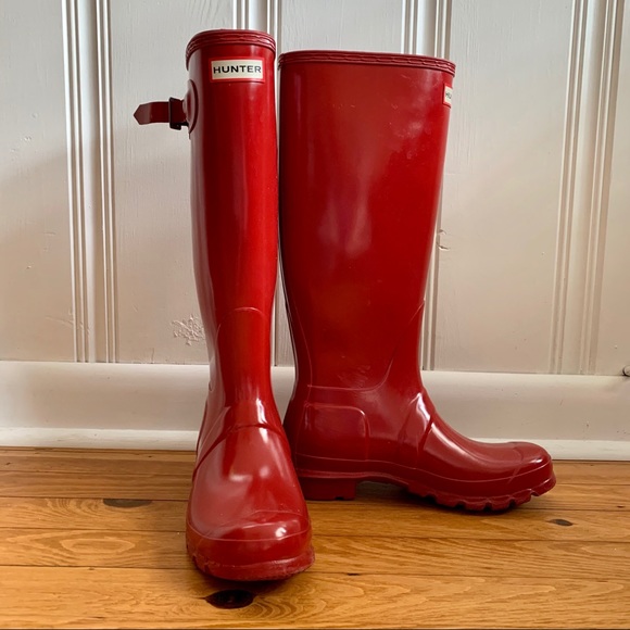 Hunter Original Tall Gloss Rain Boots - Picture 2 of 8